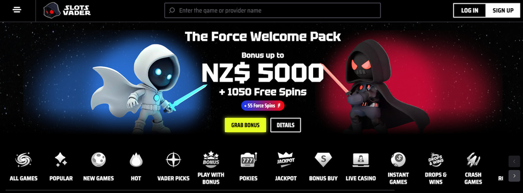 SlotsVader Welcome